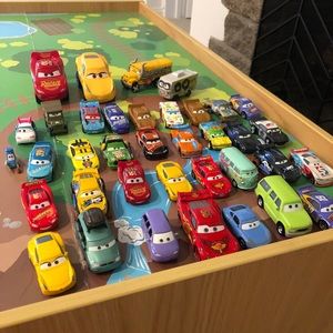 38 piece Disney cars toy car lot